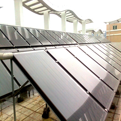 黄陂人民医院平板太阳能热水工程